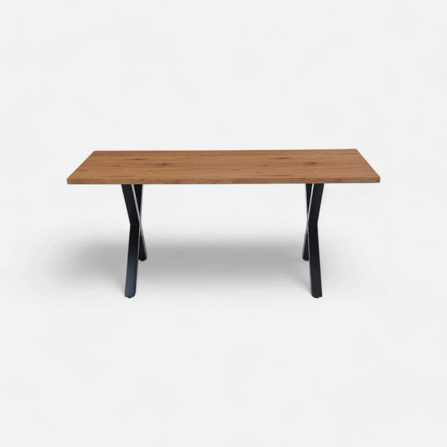 Mesa Industrial Madera y Metal Cross 180x90 cm