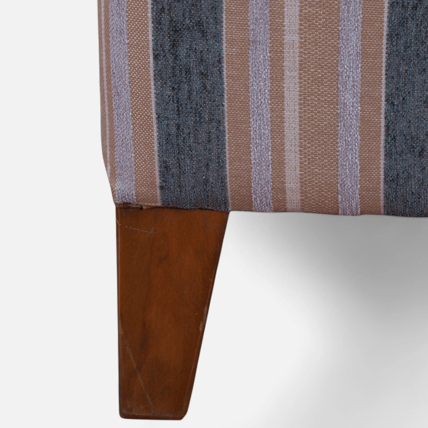 Banqueta Baúl 120x50 cms - Tela Chenille Listado Gris