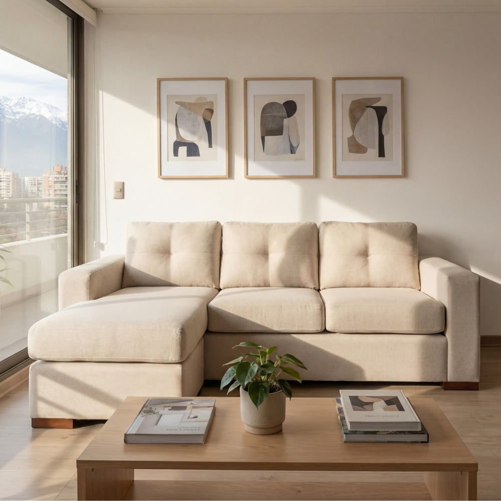 Seccional Magic - Tela Lino Bahía Beige