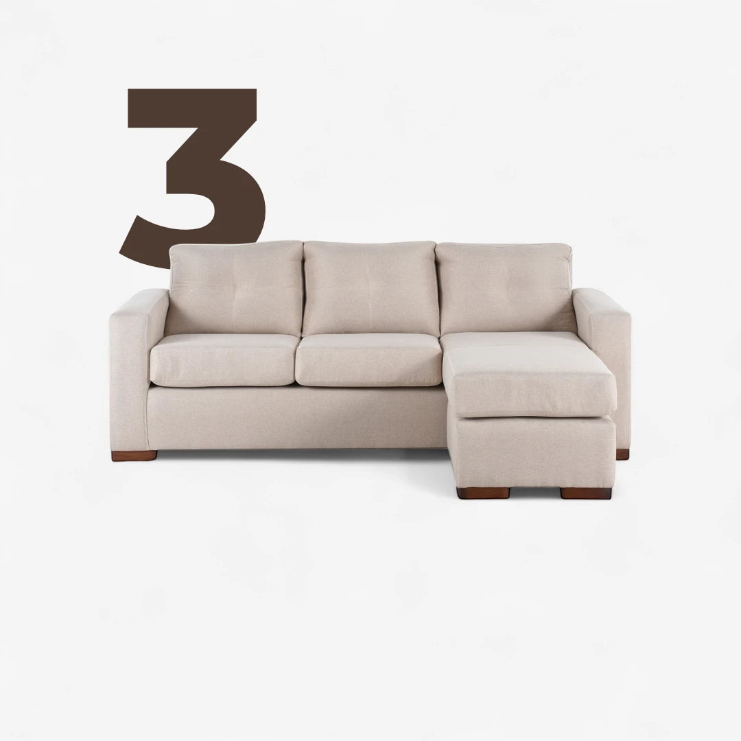 Seccional Magic - Tela Lino Bahía Beige