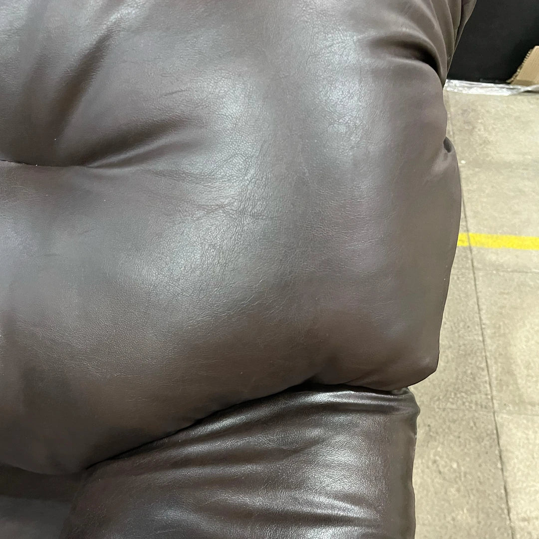 Sofá América 1 Cuerpo - Cuero Sintético Pu Café Moro (2da selección)