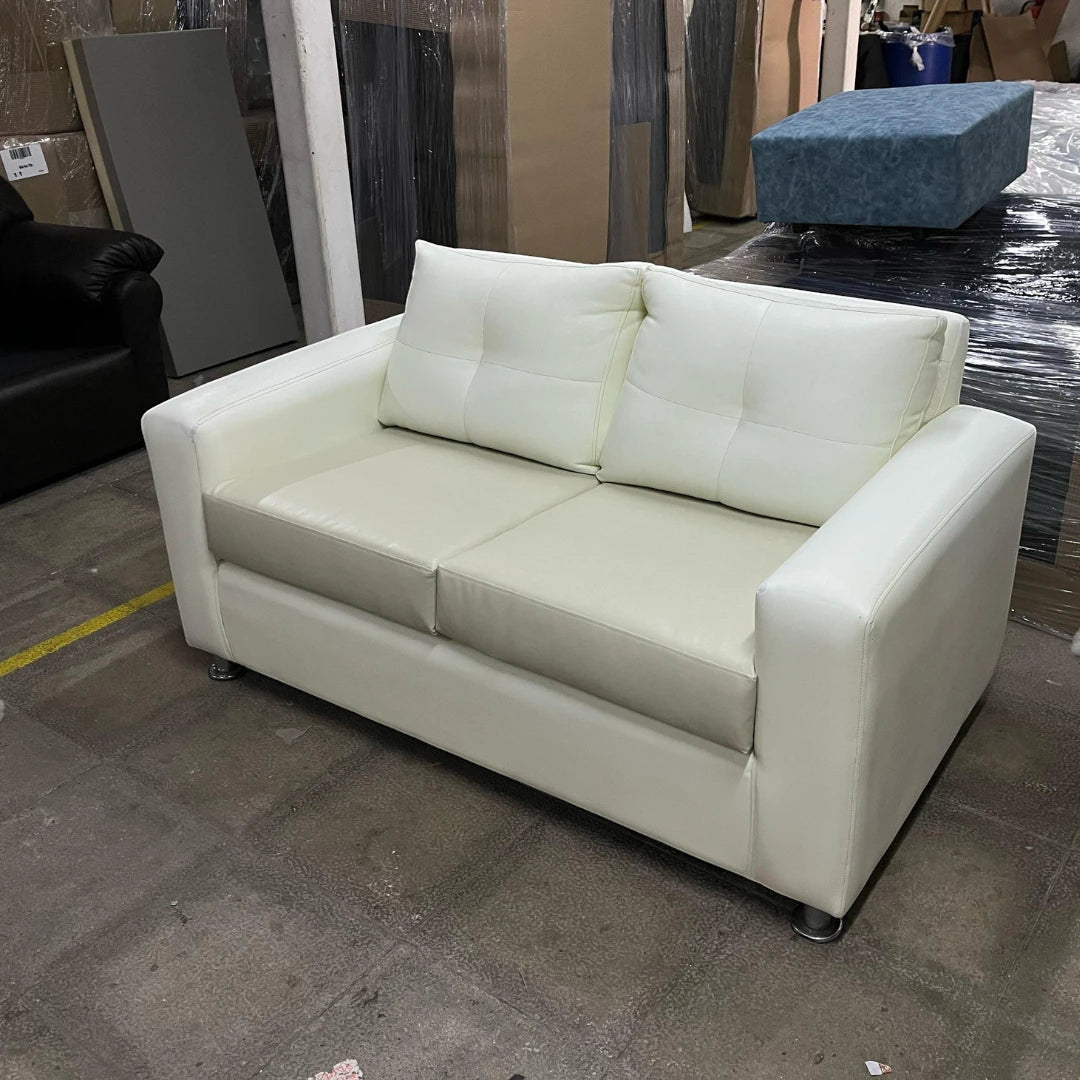 Sofá George 2 Cuerpos - Cuero Sintético Pu Beige (2da selección)