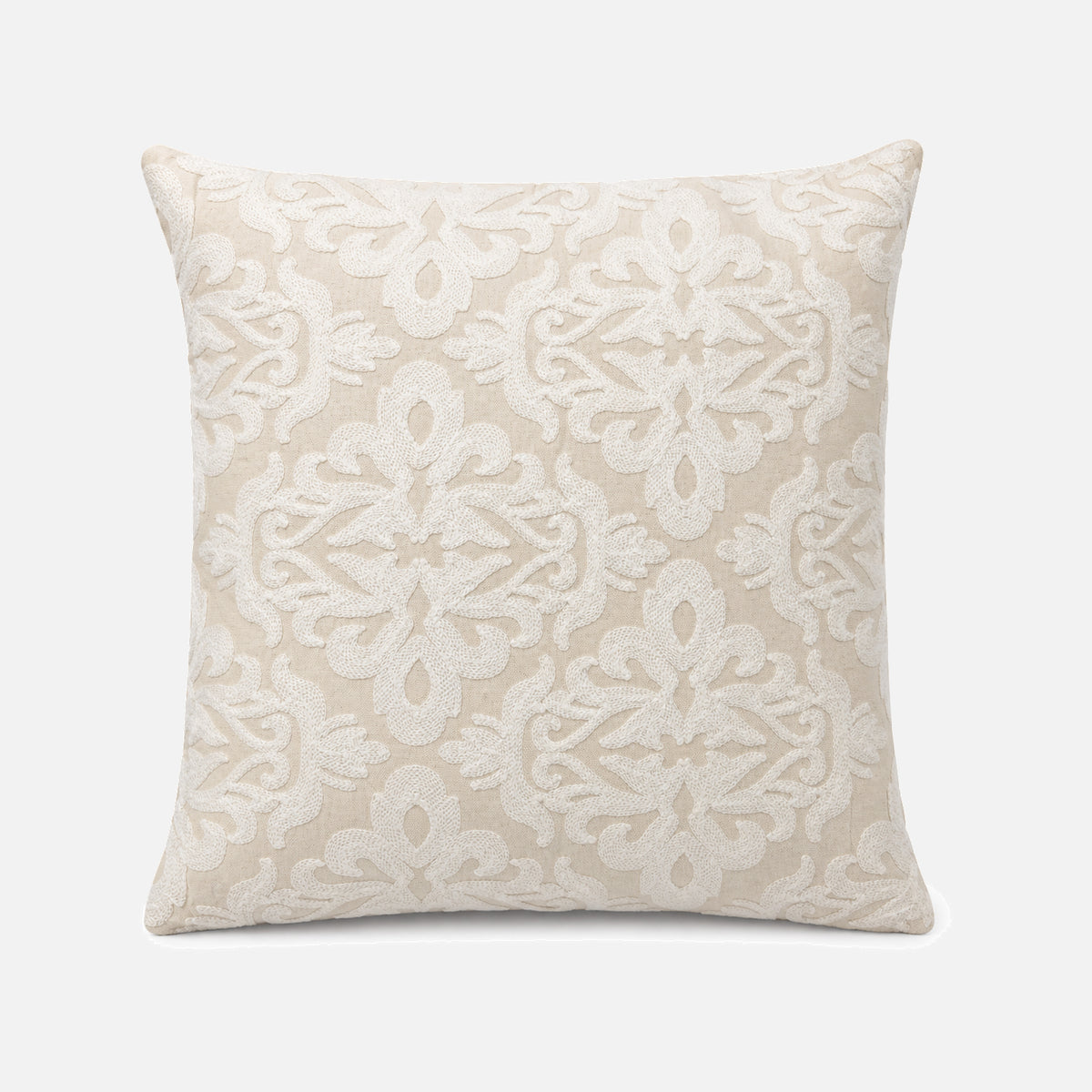 Cojín Decorativo Damasco Marfil 50x50cm | mueblesamerica.cl