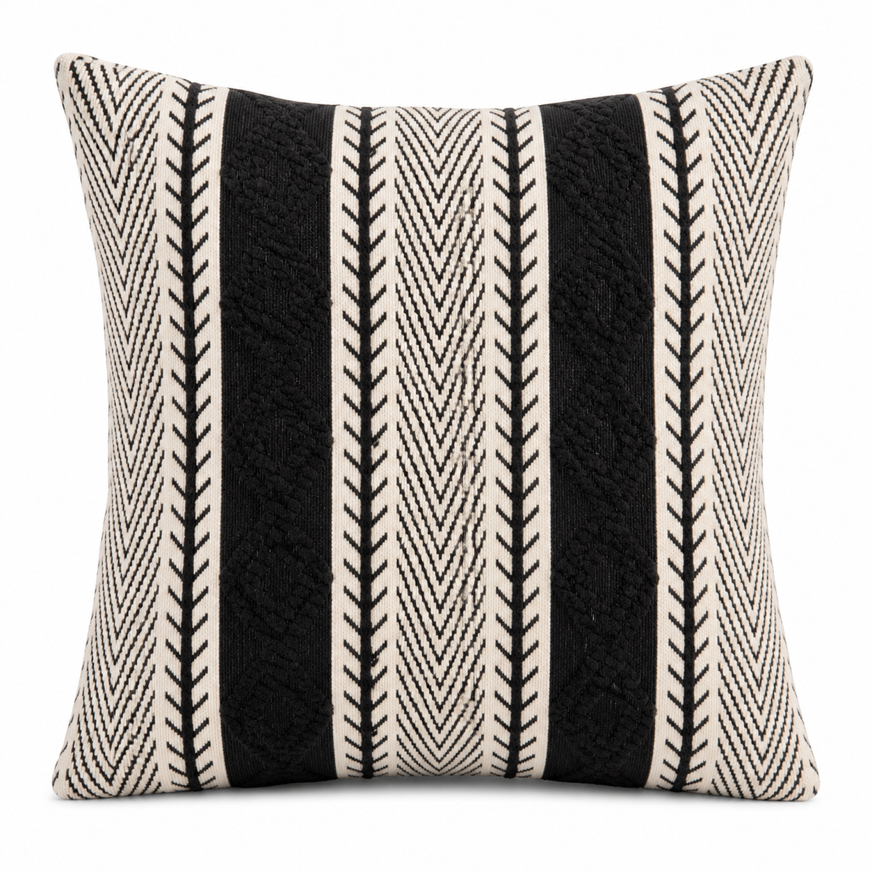Cojín Decorativo Tribal Negro 50x50cm | mueblesamerica.cl