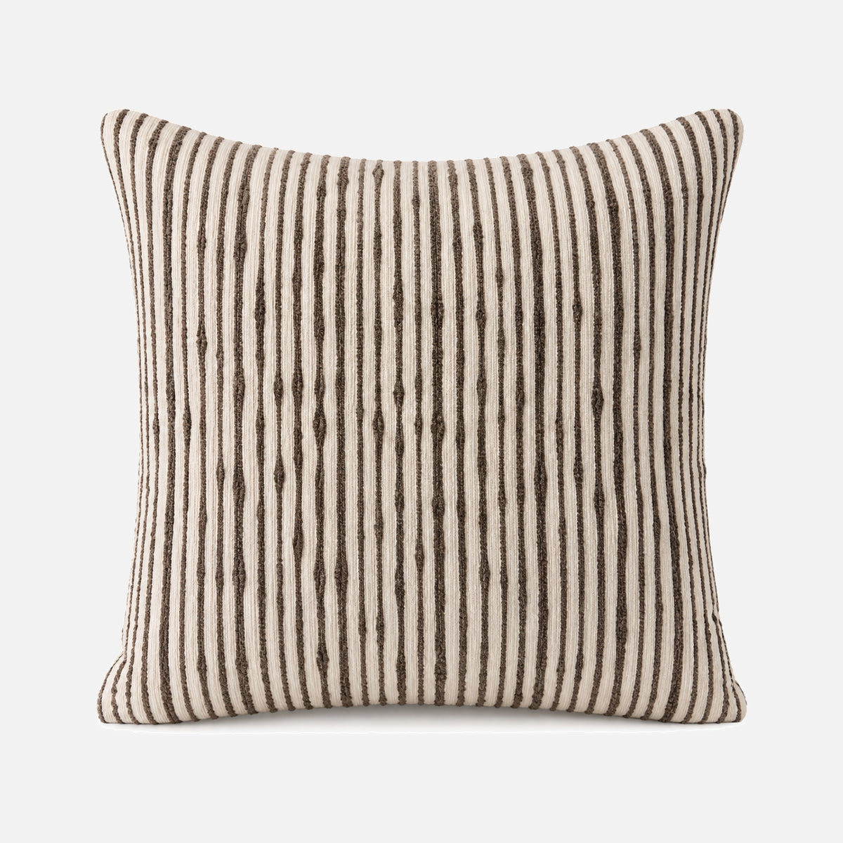 Cojín Decorativo Rayas Café 50x50cm | mueblesamerica.cl