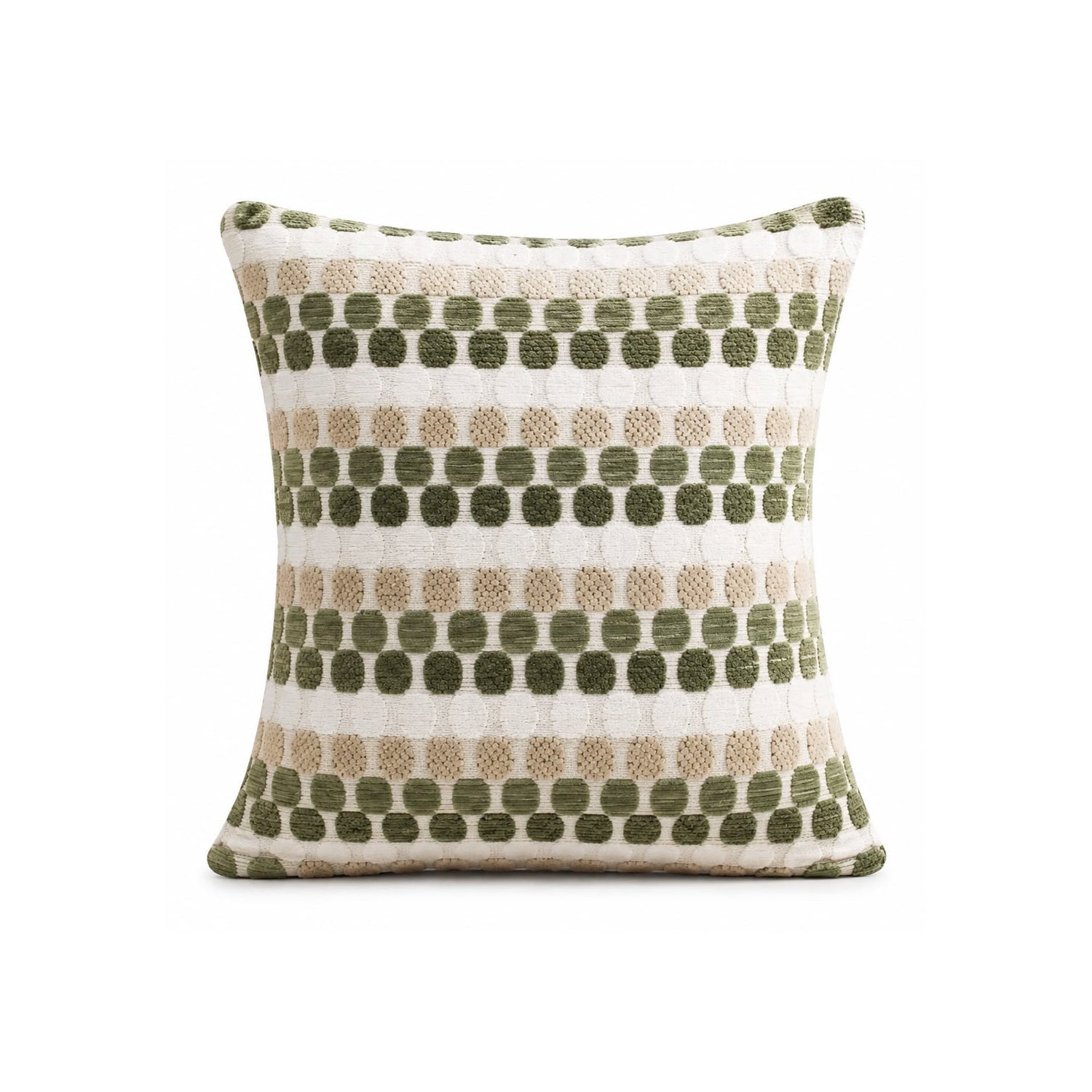 Cojín Decorativo Mosaico Verde Olivo 50x50cm | mueblesamerica.cl