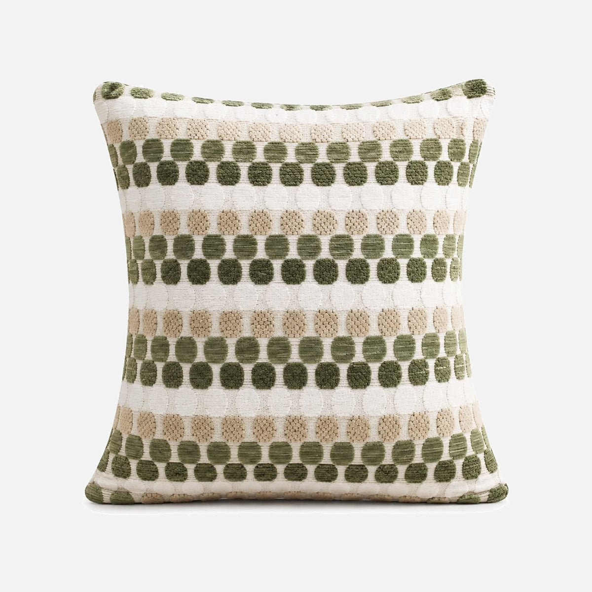 Cojín Decorativo Mosaico Verde Olivo 50x50cm | mueblesamerica.cl