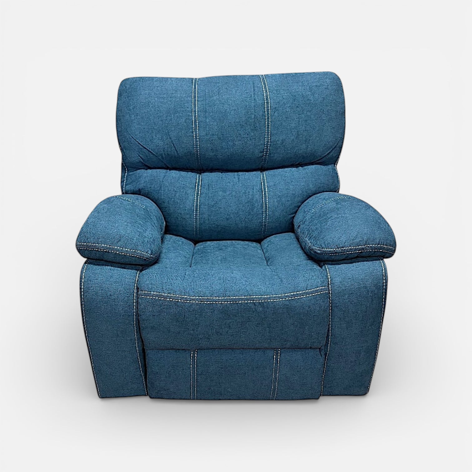 Bergere Victoria en tela chenille azul | mueblesamerica.cl