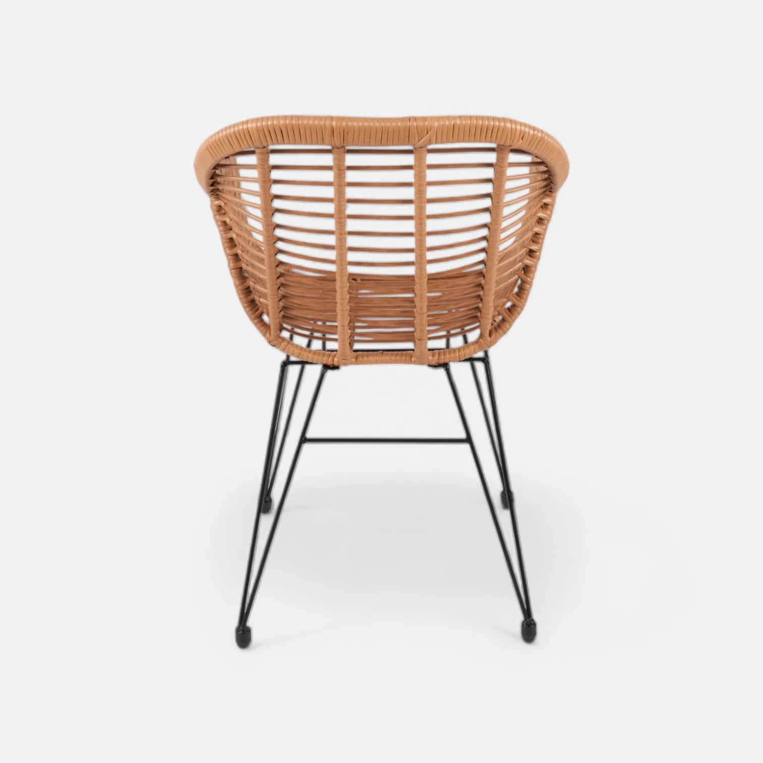 Butaca con Apoyabrazos de Terraza Rattan Grecia Color Madera