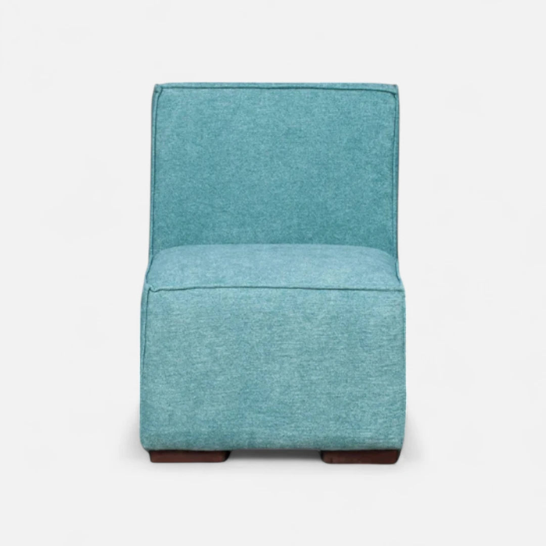 Butaca sin Brazo - Tela Lino Finesse Verde Claro