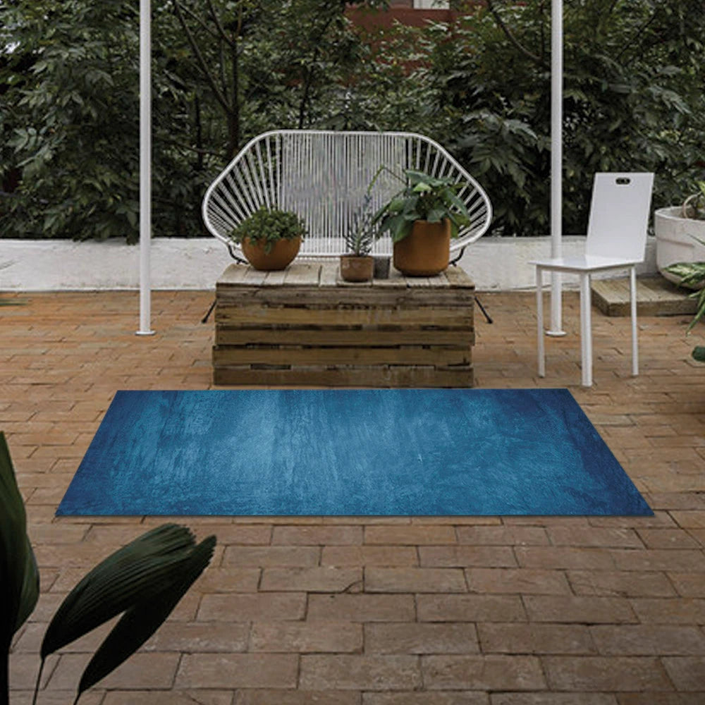 Alfombra Cemento Azul