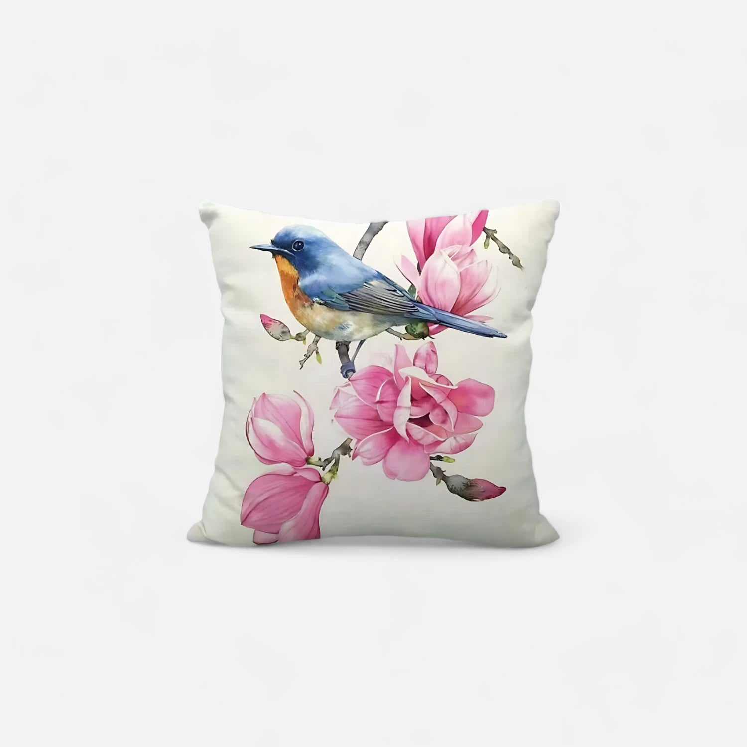 Cojín Decorativo Ave en Rosas