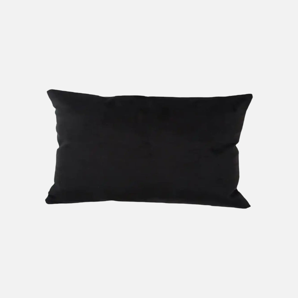 Cojín de felpa negro suave | mueblesamerica.cl