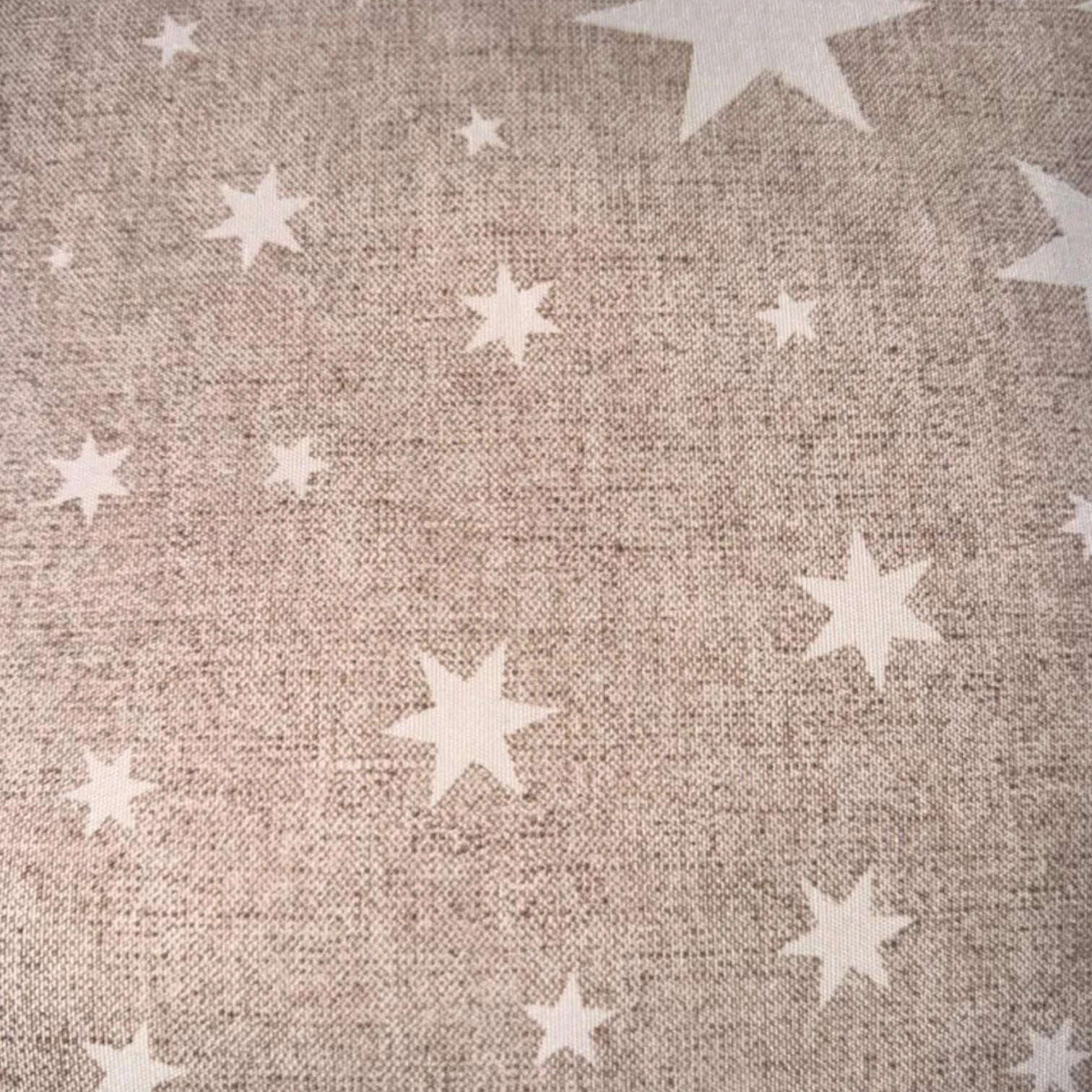Cojín Lona Española Estrellas Beige 50x50cm