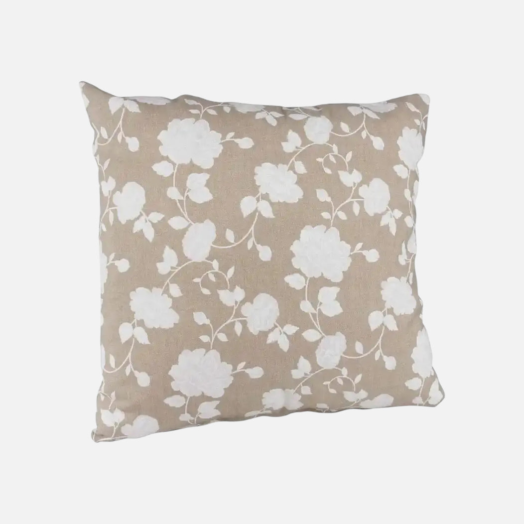 Cojín Roberta Beige de 50x50 cm | mueblesamerica.cl