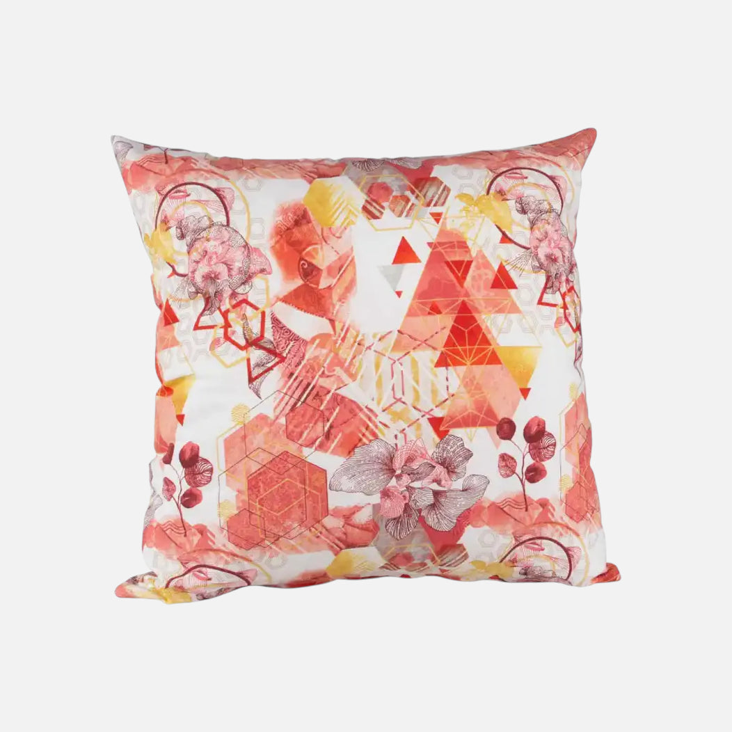 Cojín rojo de lona española 50x50cm | mueblesamerica.cl