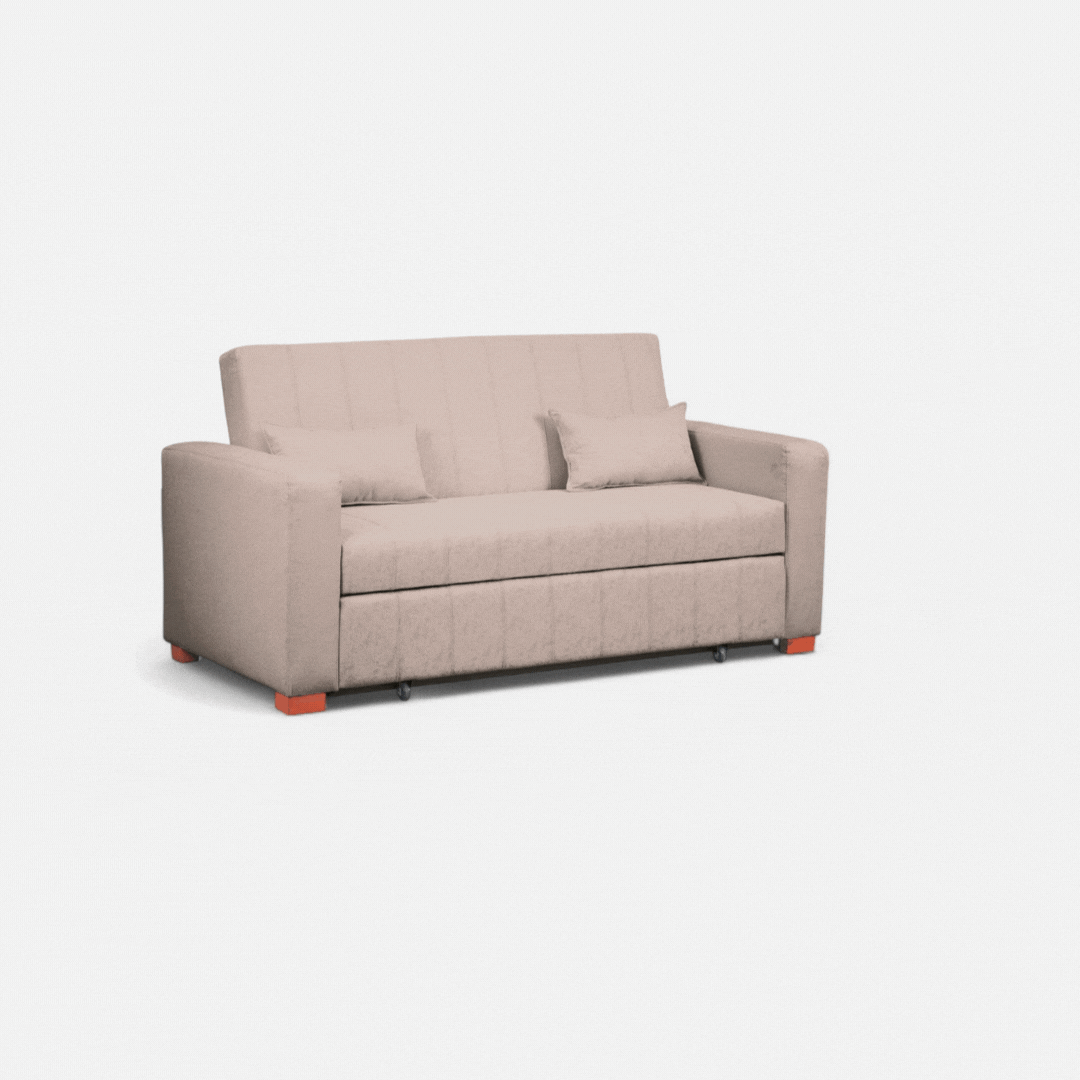 Sofá Cama Olivia - Tela Lino Sidelli Beige