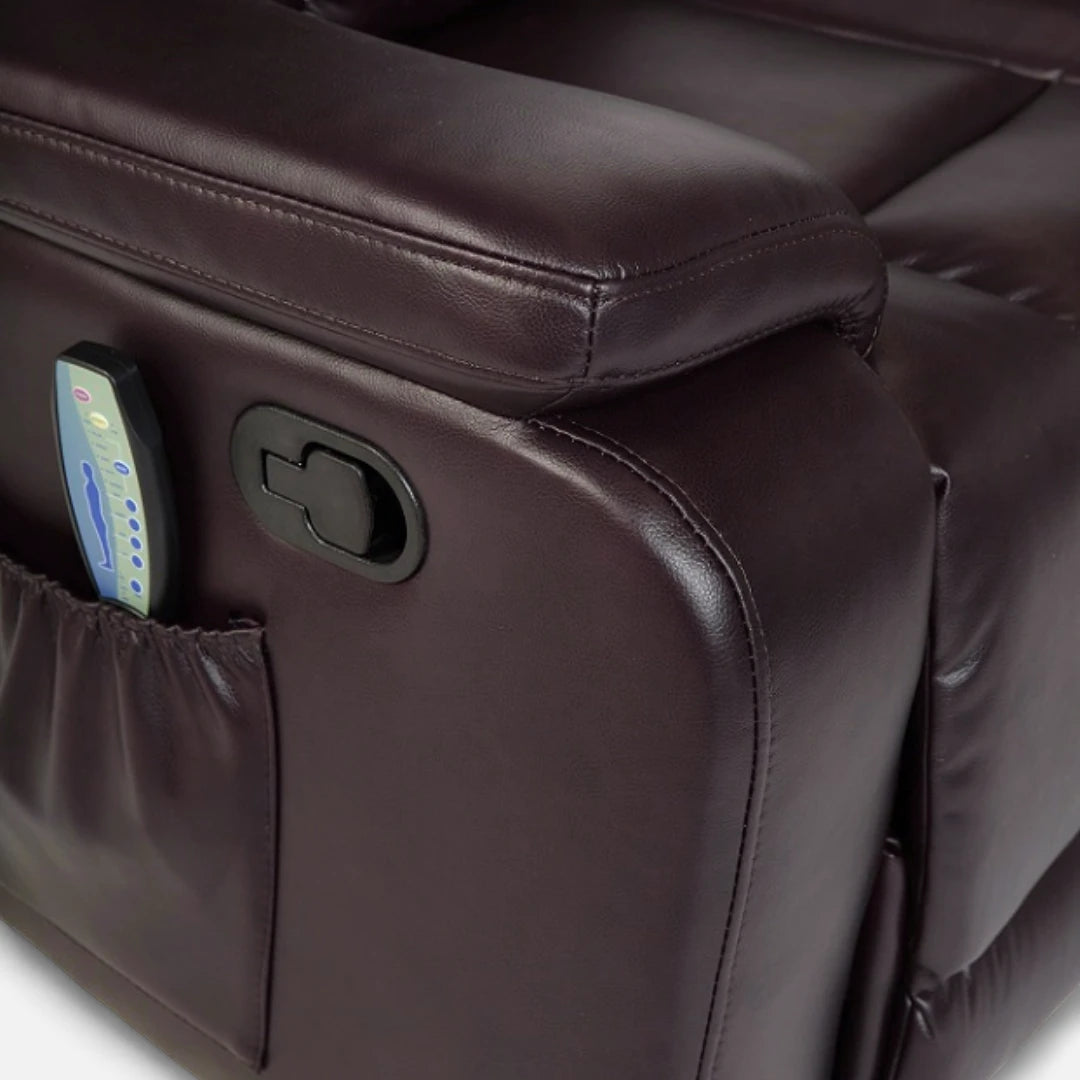 Sofá Bergere Apolo con Reclinación Manual y Función de Masaje 8P