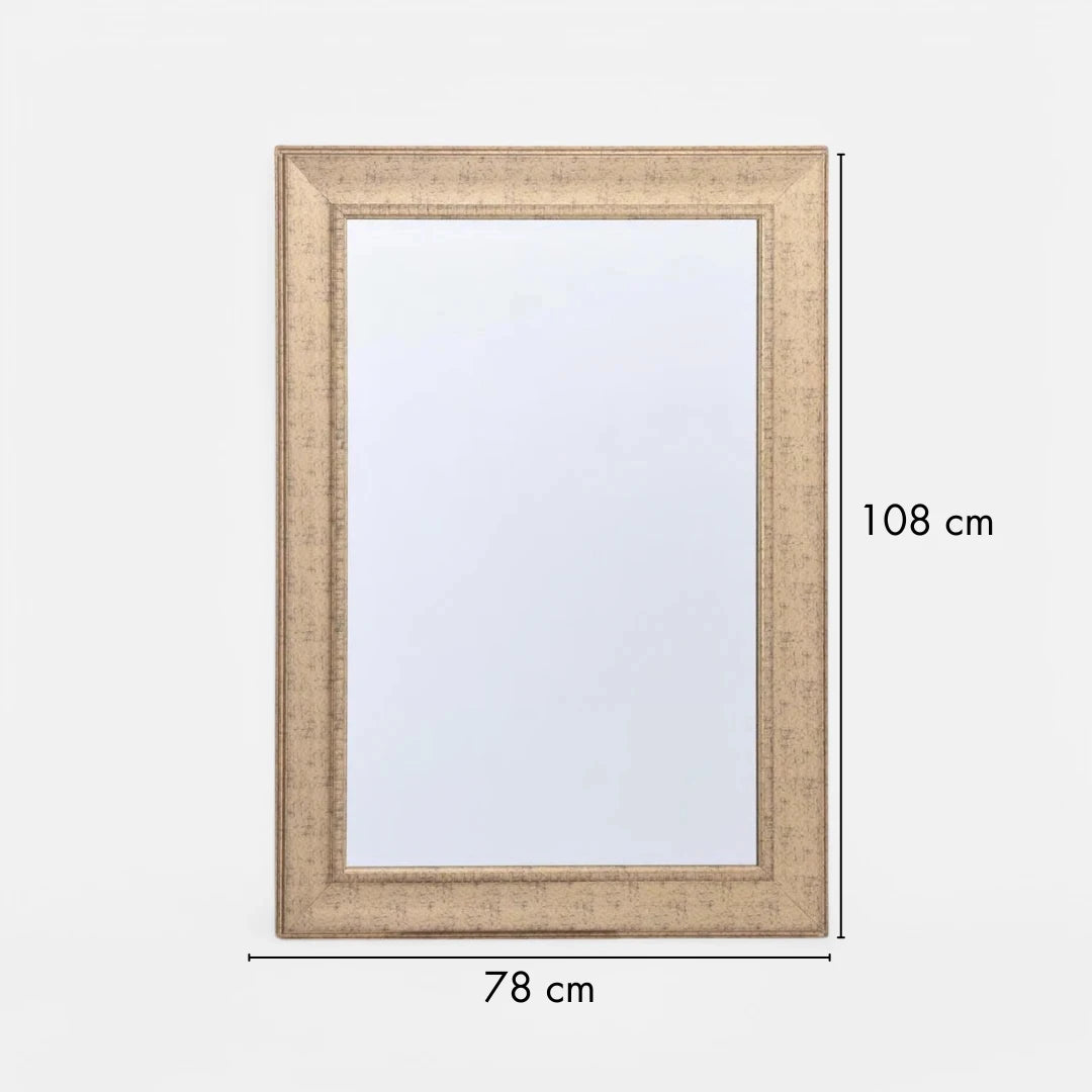 Espejo Rectangular Dorado