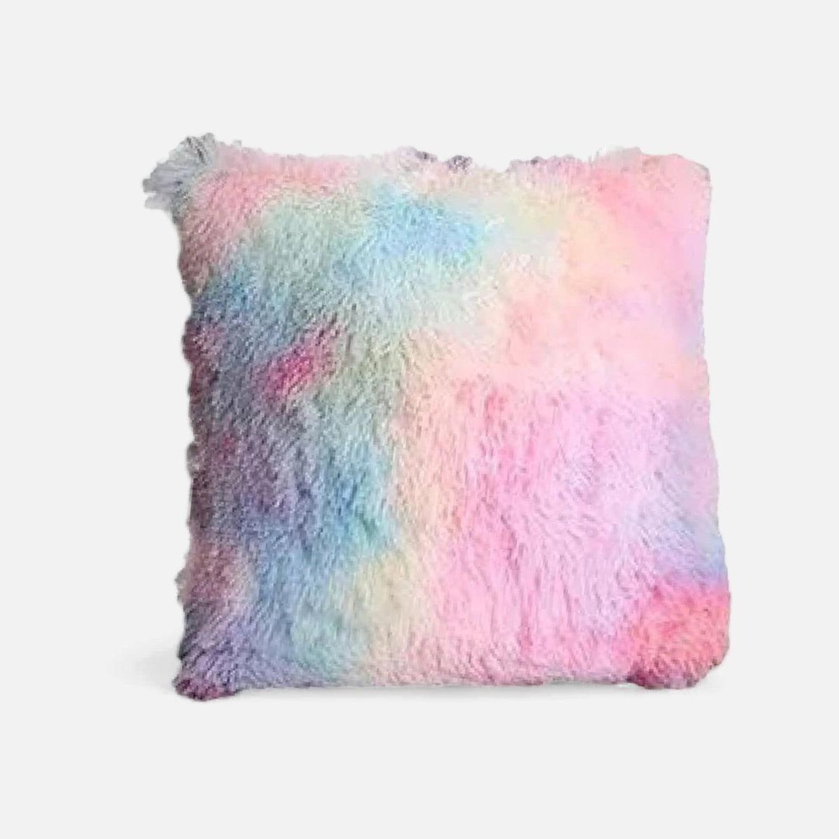 Cojín multicolor de felpa suave | mueblesamerica.cl