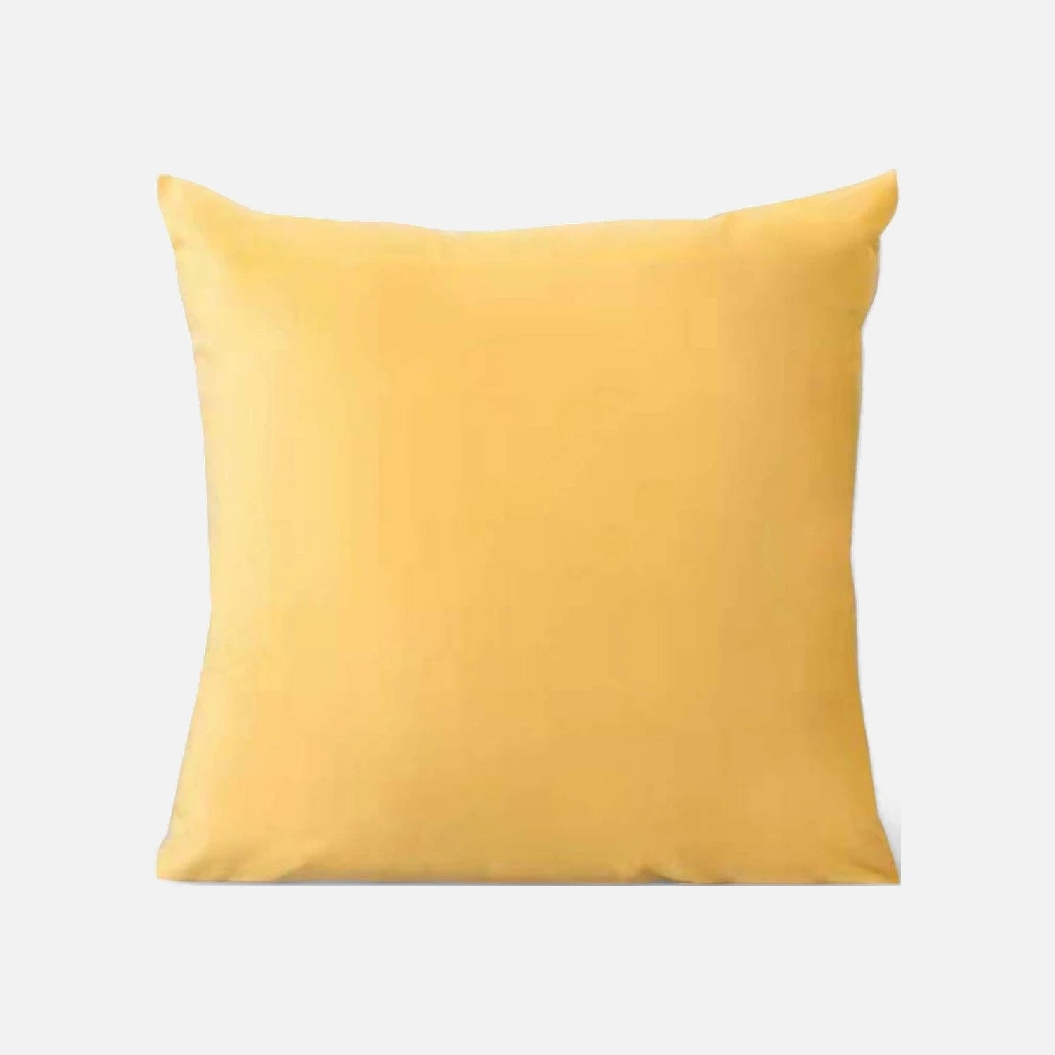 Cojín de felpa amarilla suave y elegante | mueblesamerica.cl
