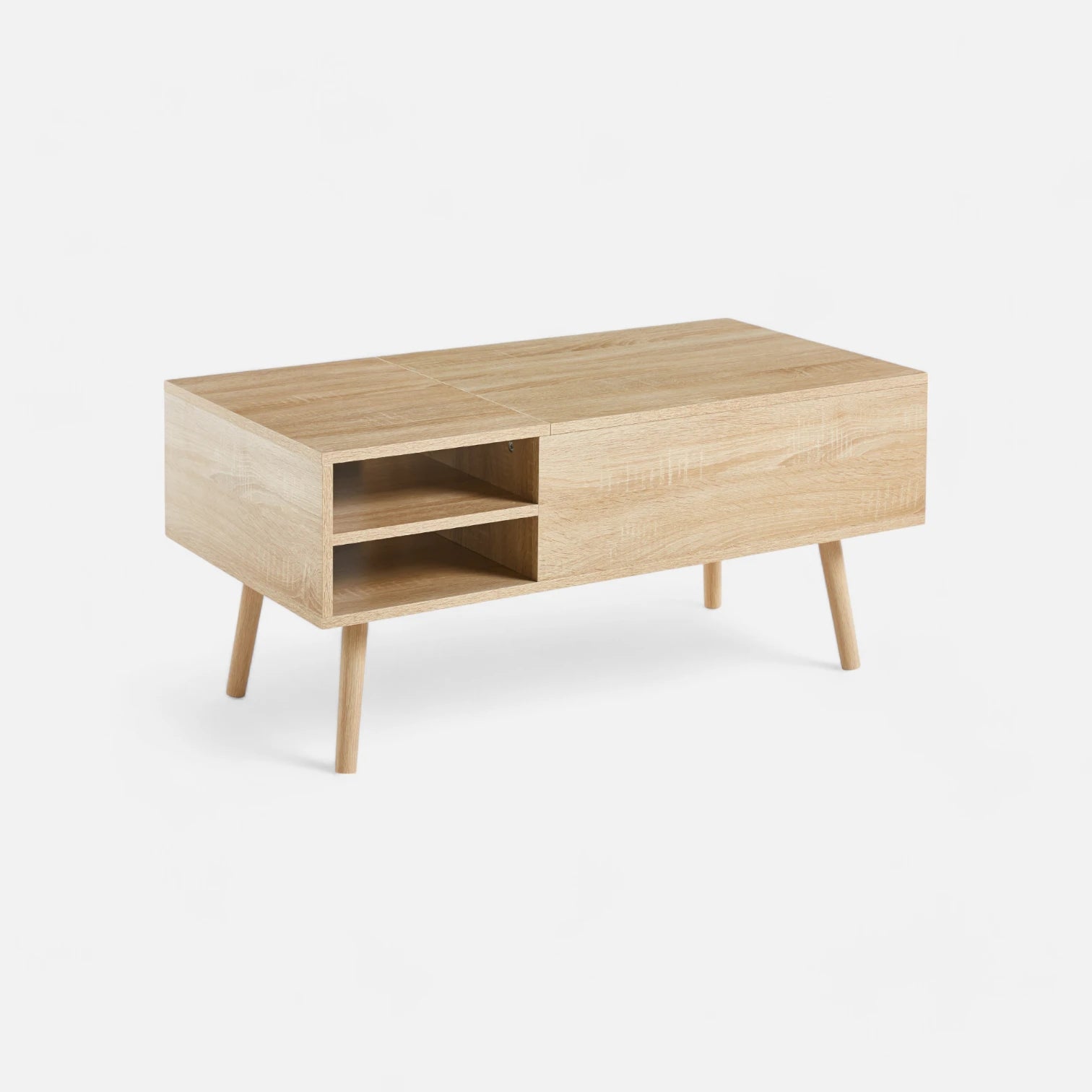 Mesa de Centro Elevable para Living - Madera
