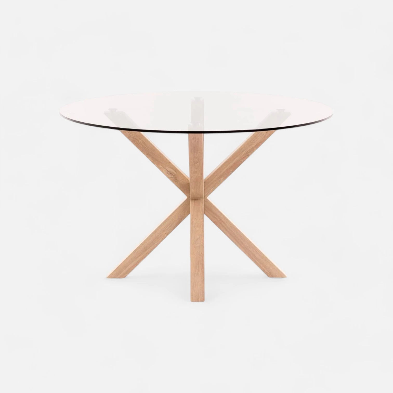 Mesa Cross Redonda Vidrio 120 cms