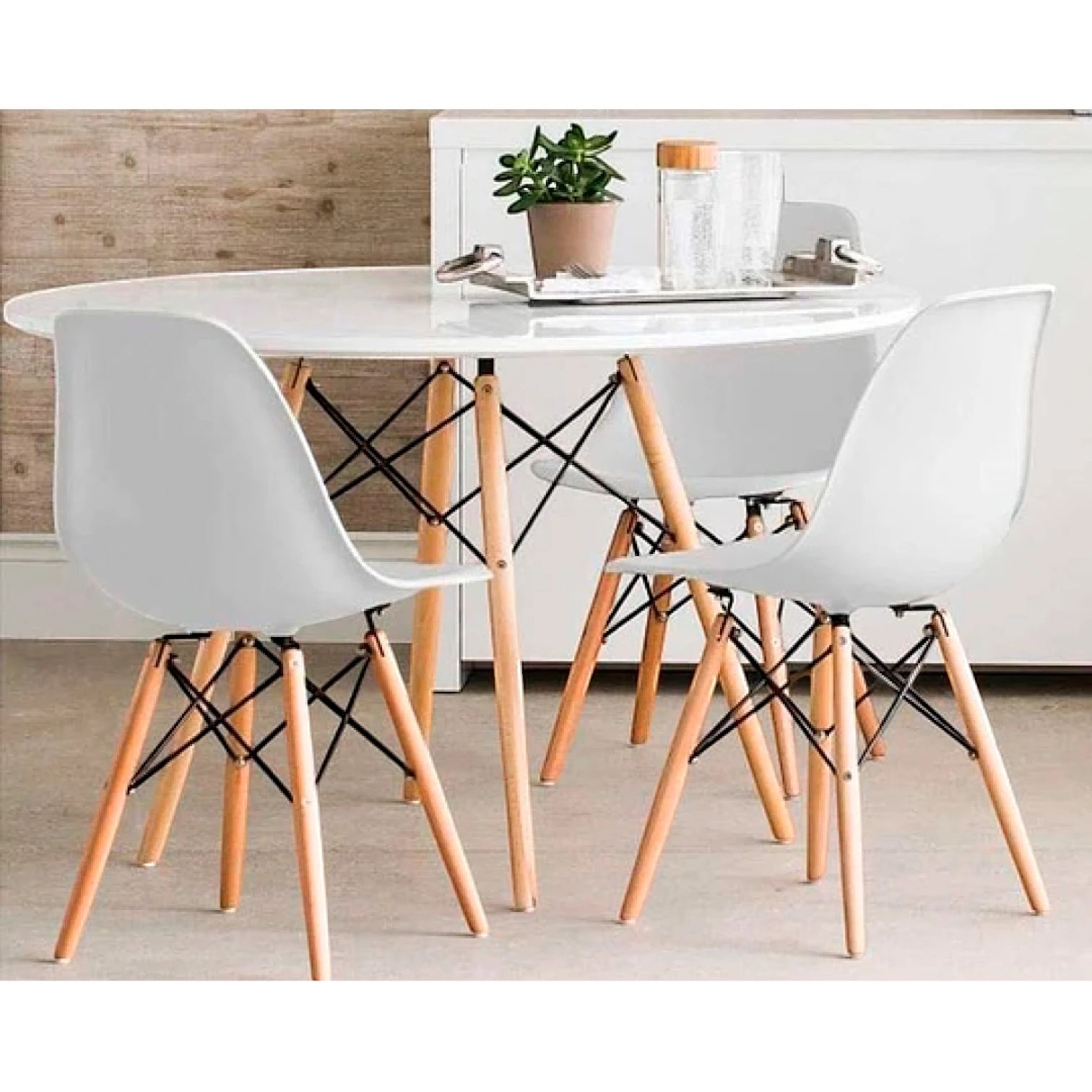 Mesa Eames 100 cm redonda - Blanca