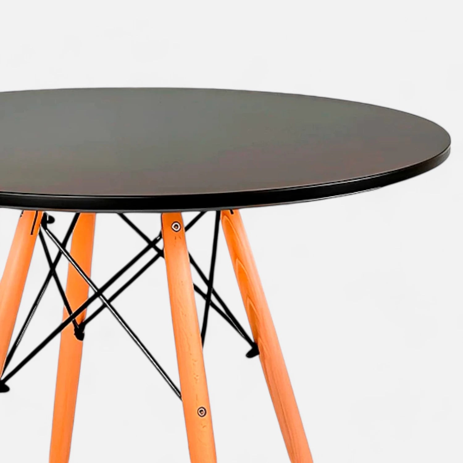 Mesa Eames 100 cm redonda - Negra