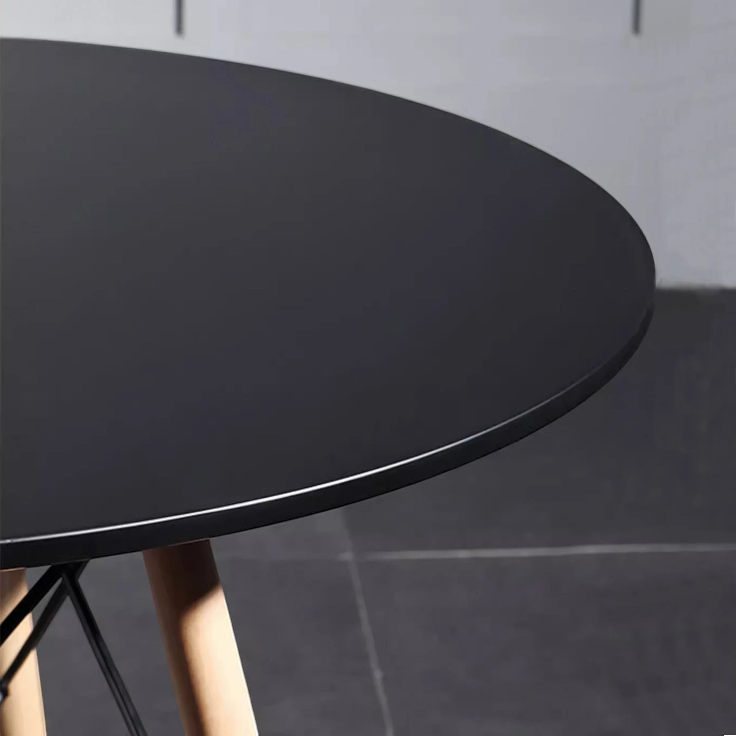 Mesa Eames 100 cm redonda - Negra