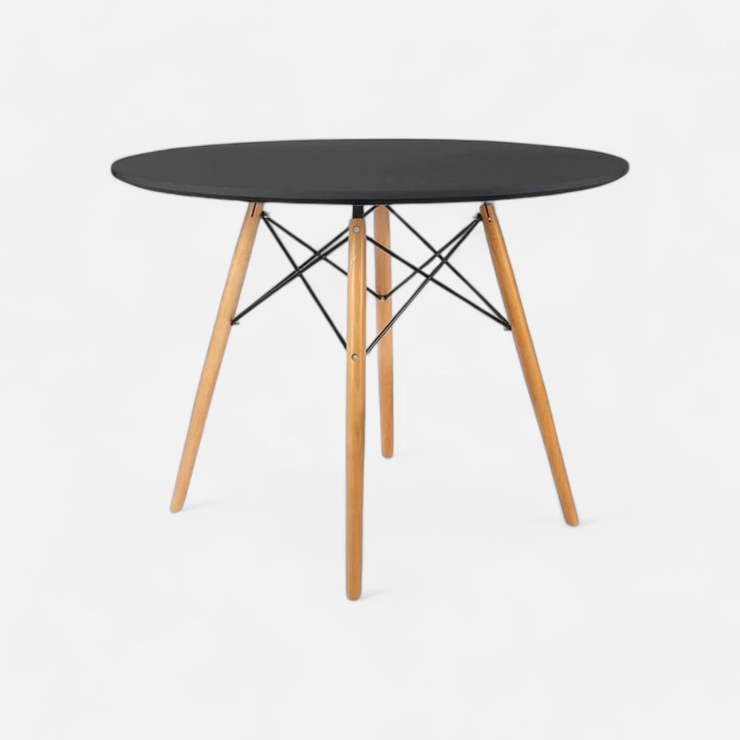Mesa Eames 80 cm redonda - Negra