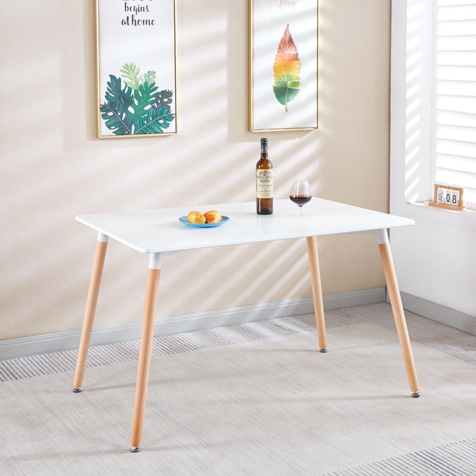 Mesa Eames Rectangular MDF 120 x 80 cms - Blanca