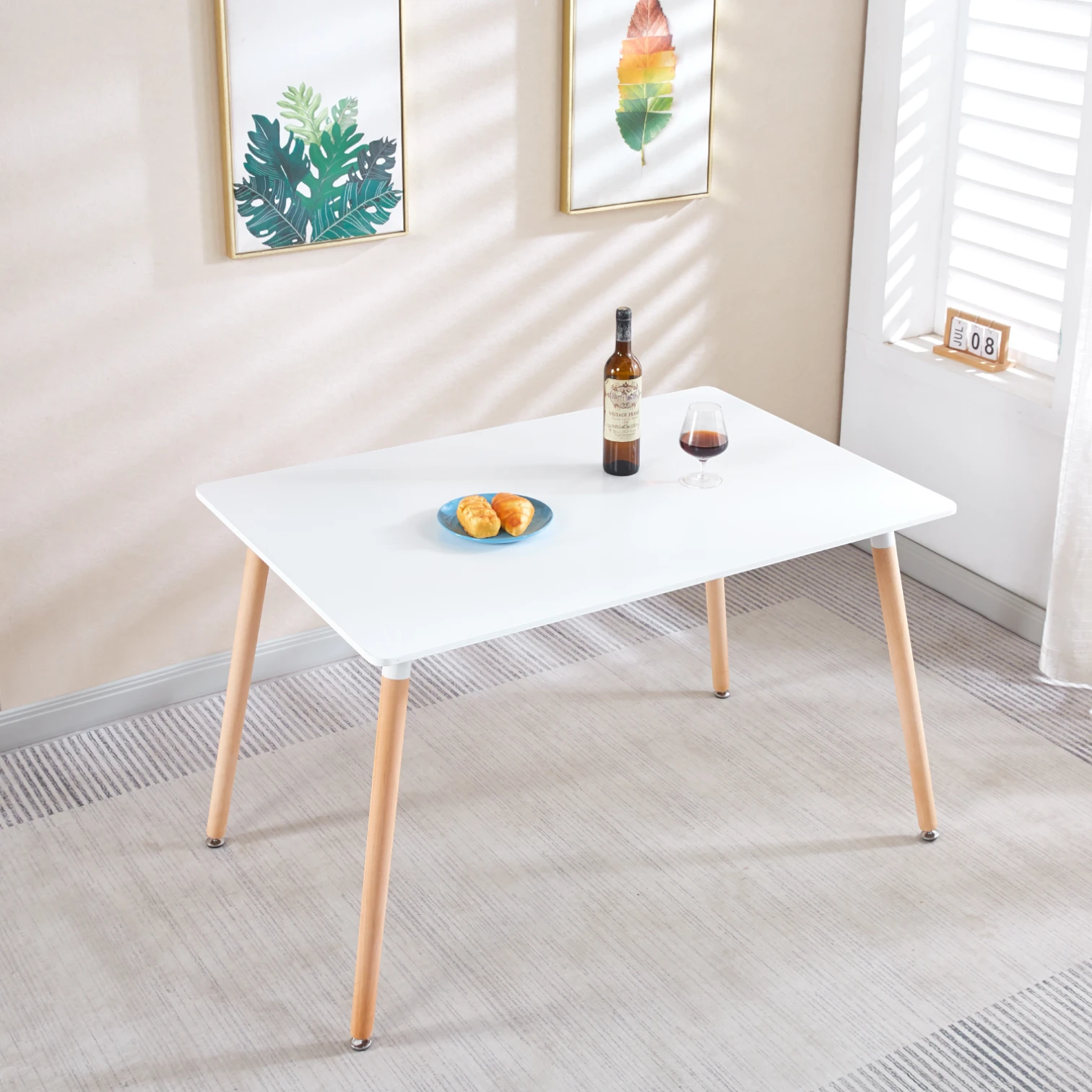 Mesa Eames Rectangular MDF 120 x 80 cms - Blanca