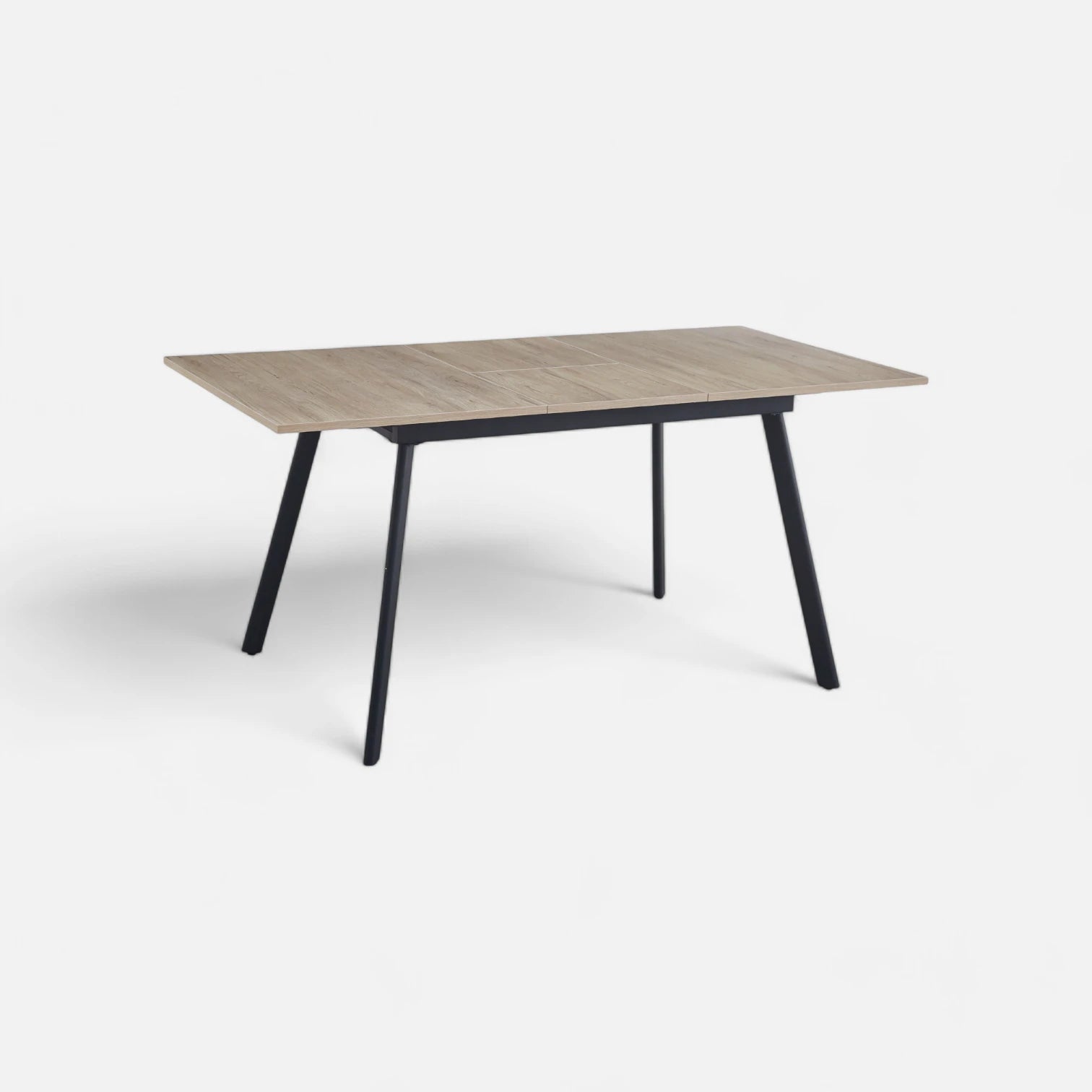 Mesa Extensible 120 a 160 cm, ancho 80 cm - Café Claro