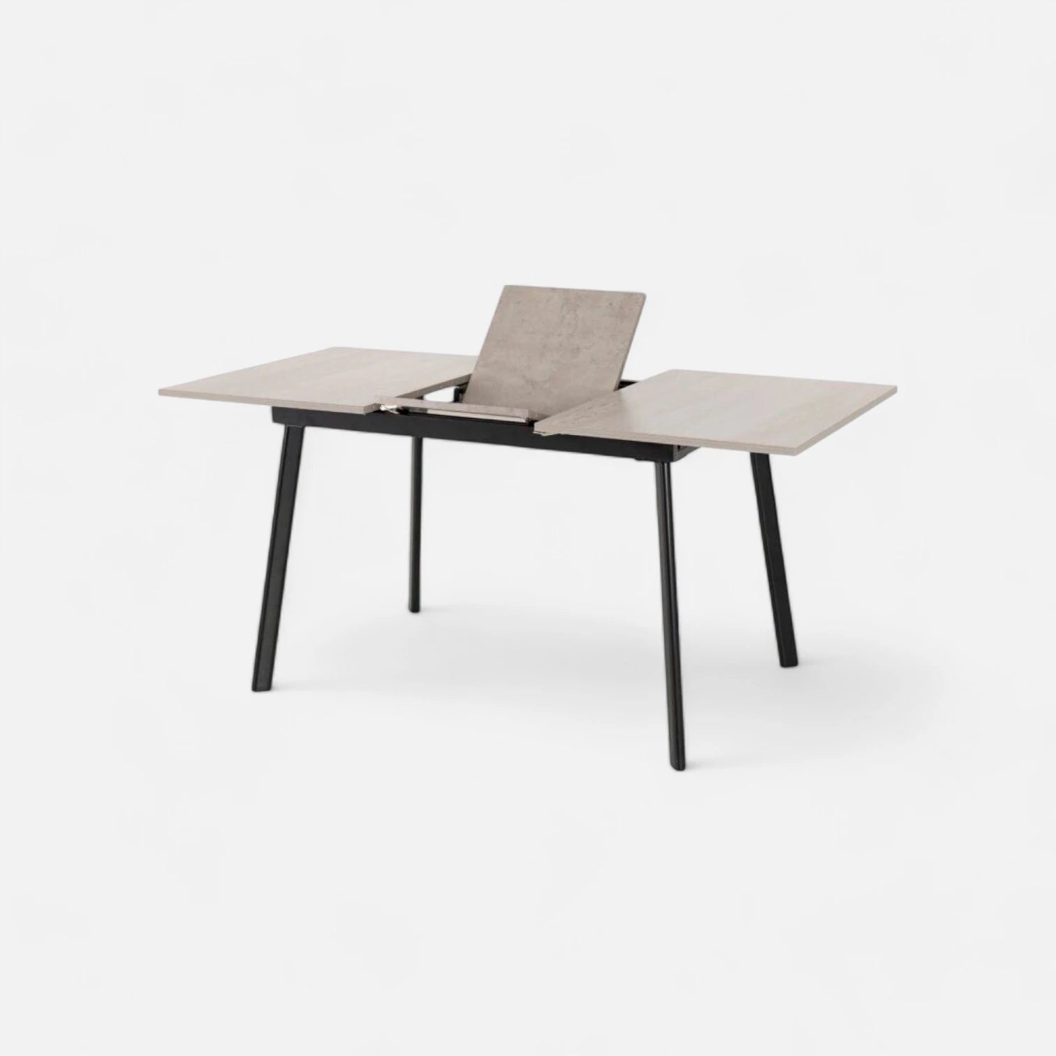 Mesa Extensible 120 a 160 cm, ancho 80 cm - Café Claro