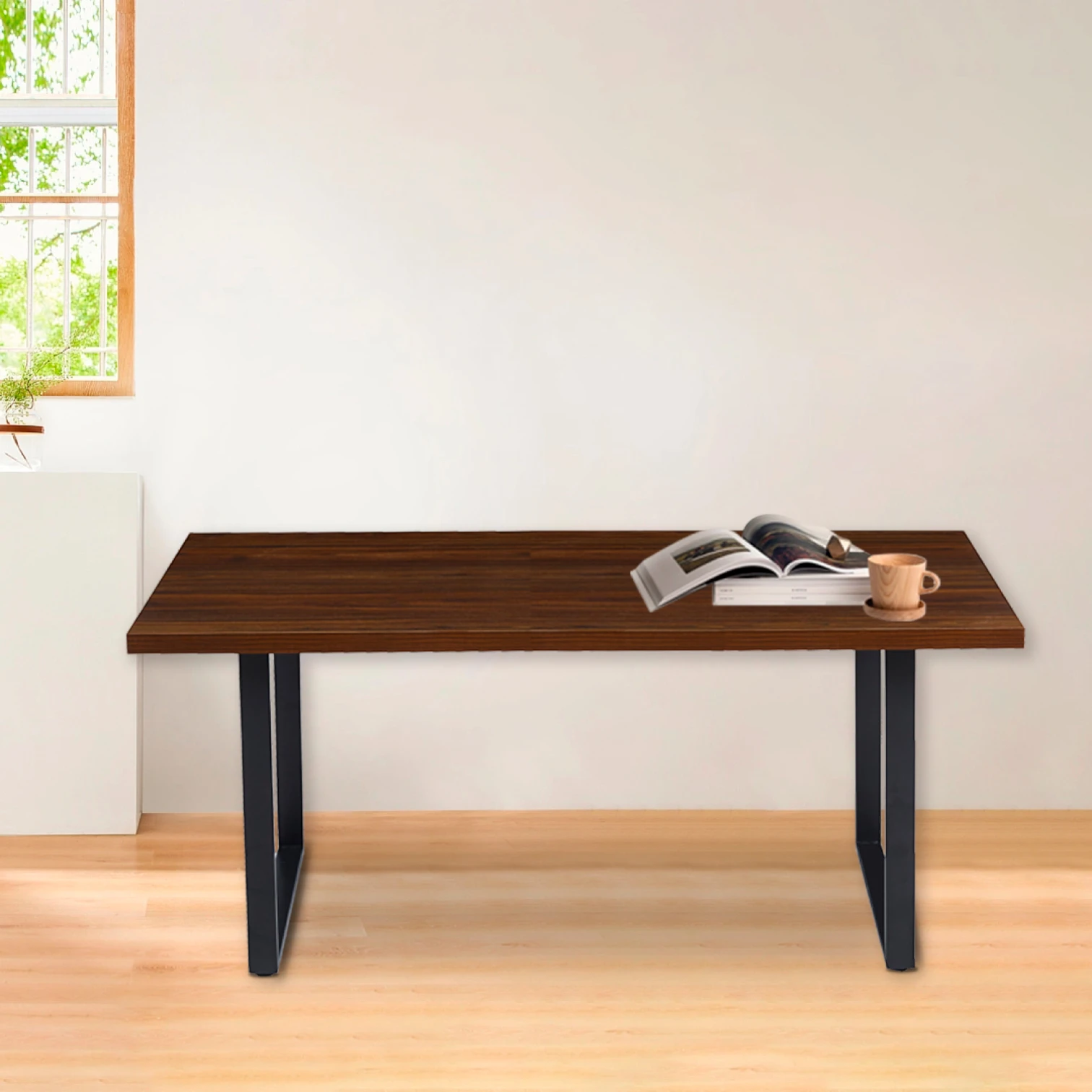 Mesa Industrial MDF 160 x 90 cm - Madera Oscura