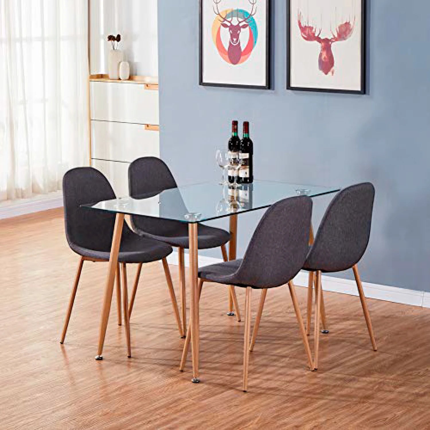 Mesa Rectangular de Vidrio 120 x 80 cms