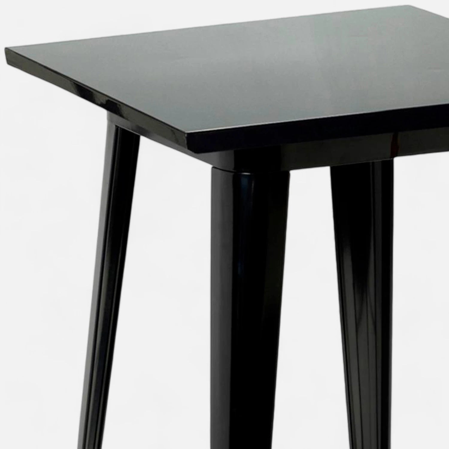 Mesa Tolix Bar Alta 60x60 cms - Negra