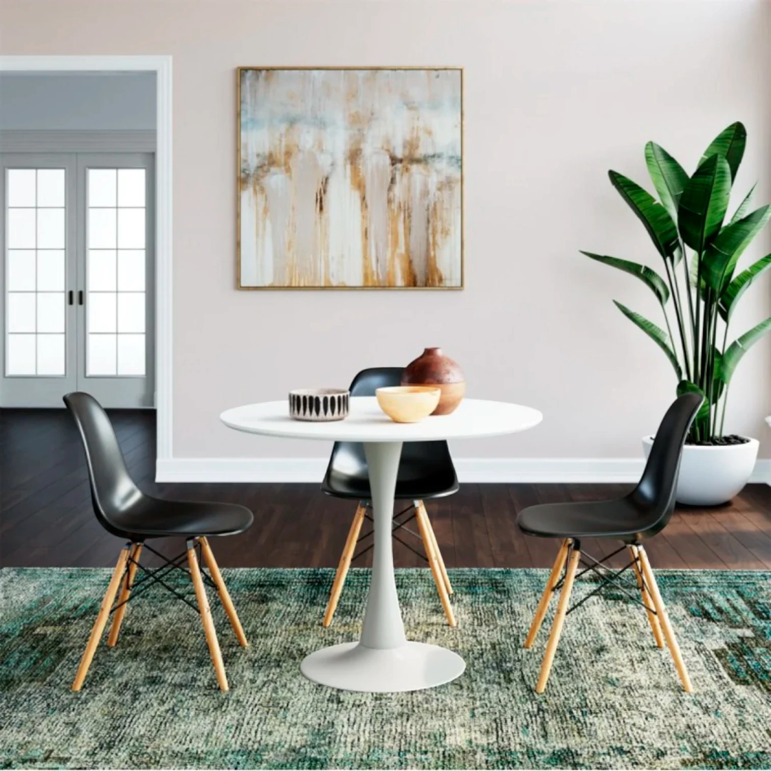 Mesa Tulip 80 cms MDF - Blanca