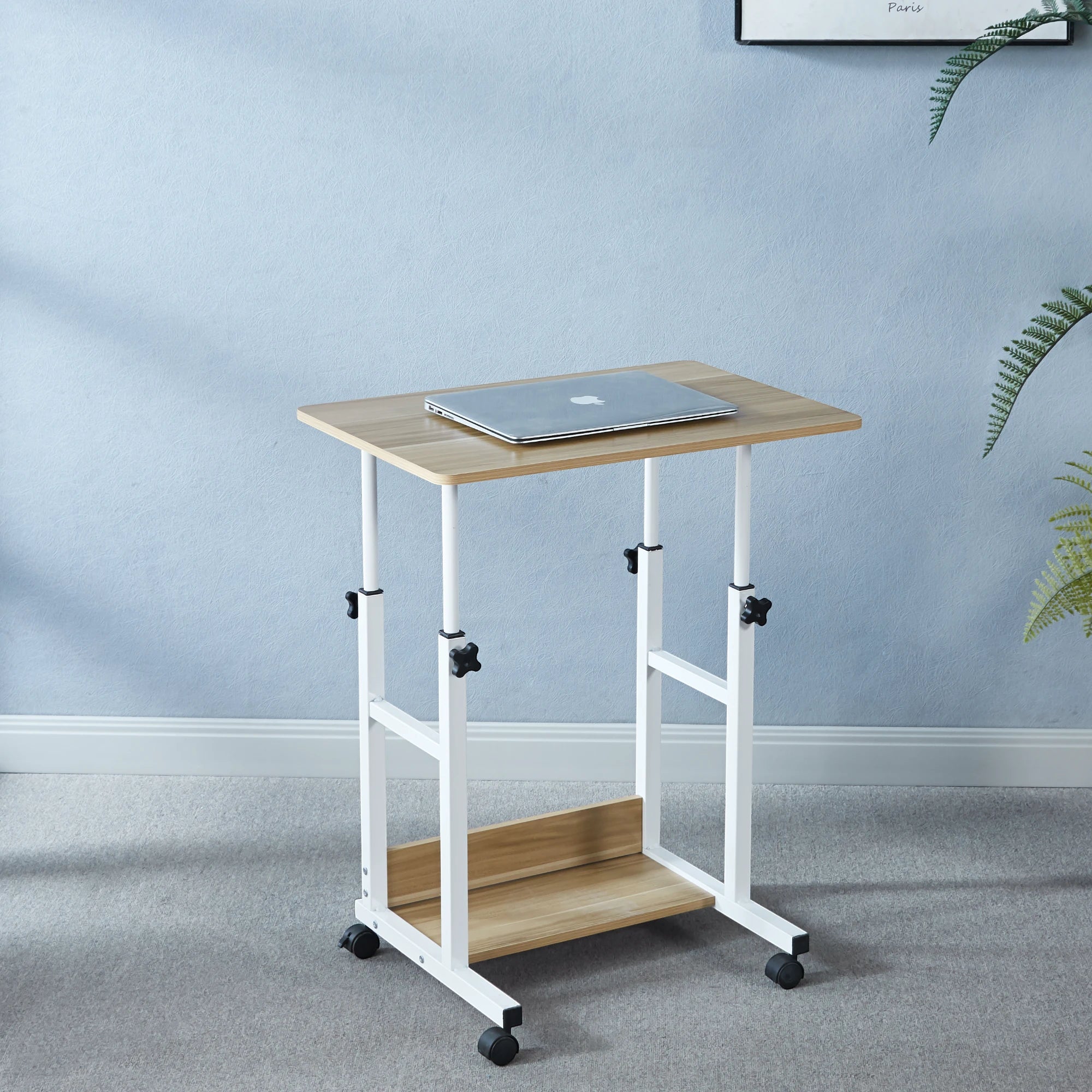 Mesa de computador ajustable roble 2.0