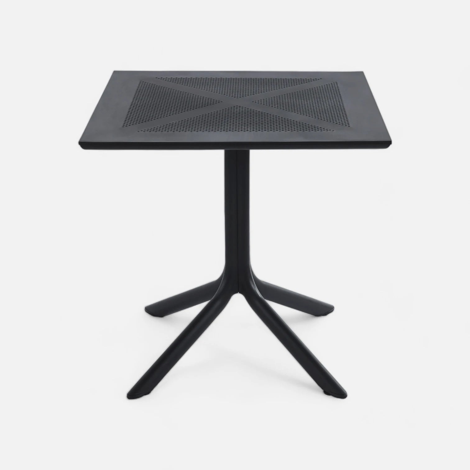 Mesa restaurant 80x80 cm Polipropileno Terraza Exterior - Color Negro