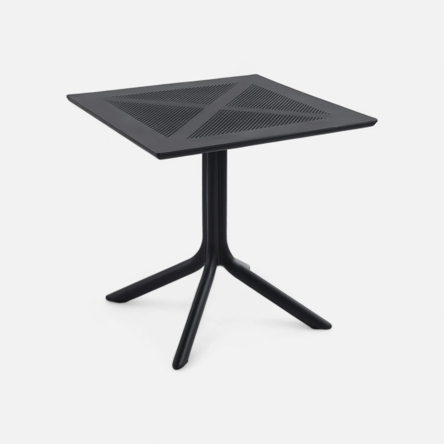 Mesa restaurant 80x80 cm Polipropileno Terraza Exterior - Color Negro