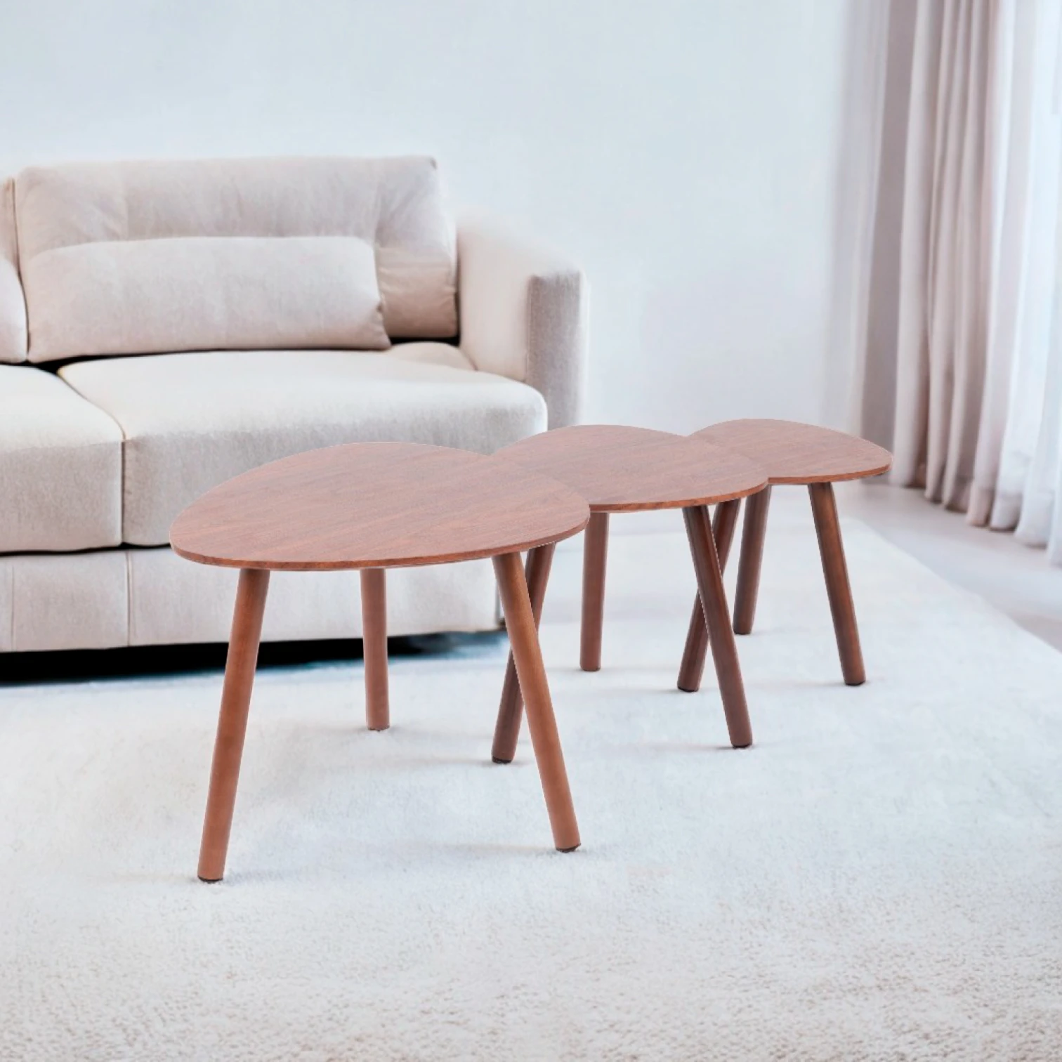 Pack de 3 mesas de centro o laterales madera