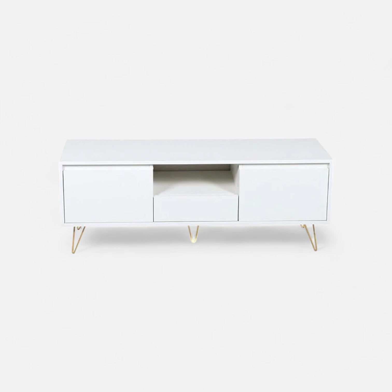 Rack de TV o Buffet con Cajones Simply White
