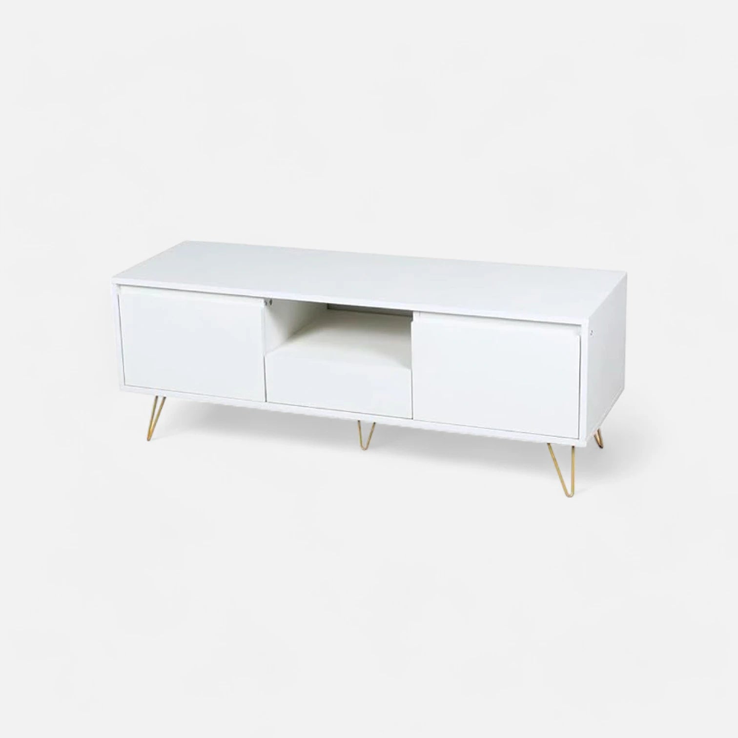 Rack de TV o Buffet con Cajones Simply White