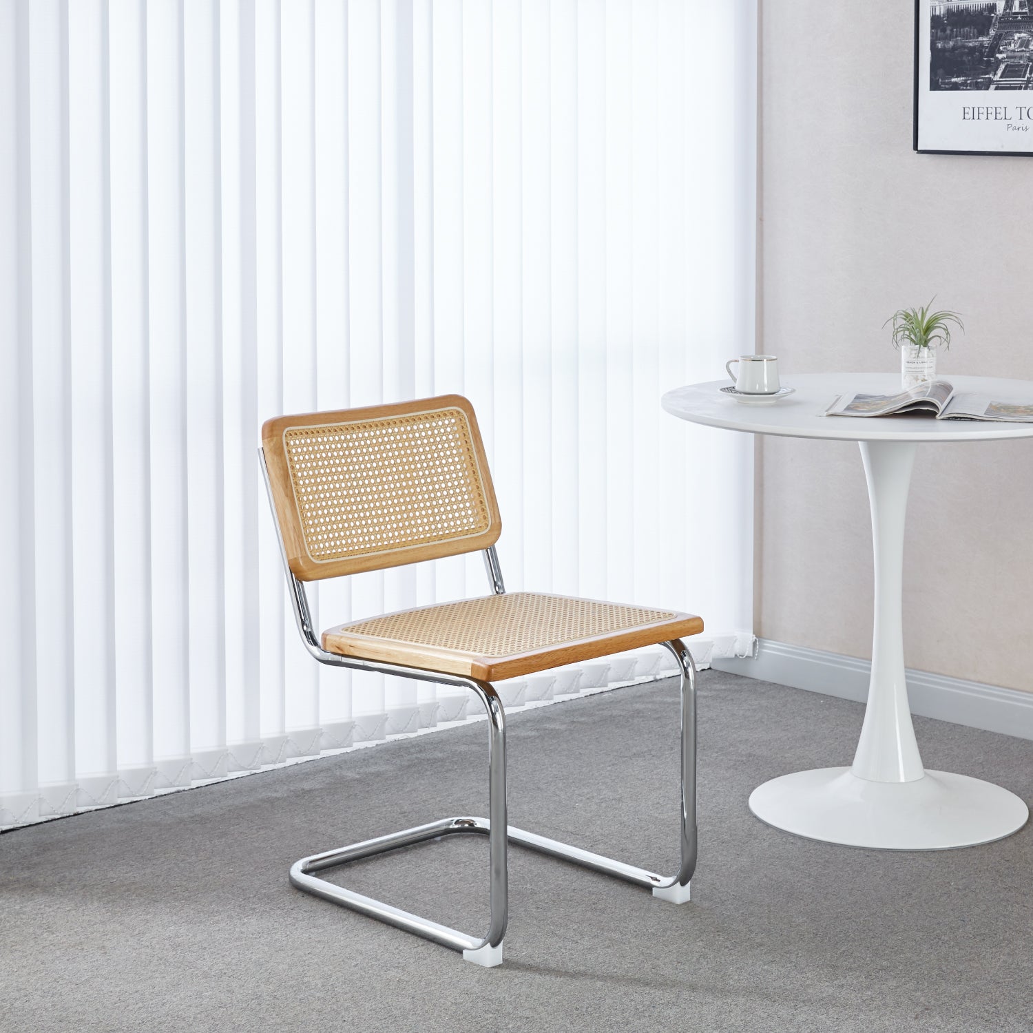 Silla Breuer Madera y Rattan - Madera