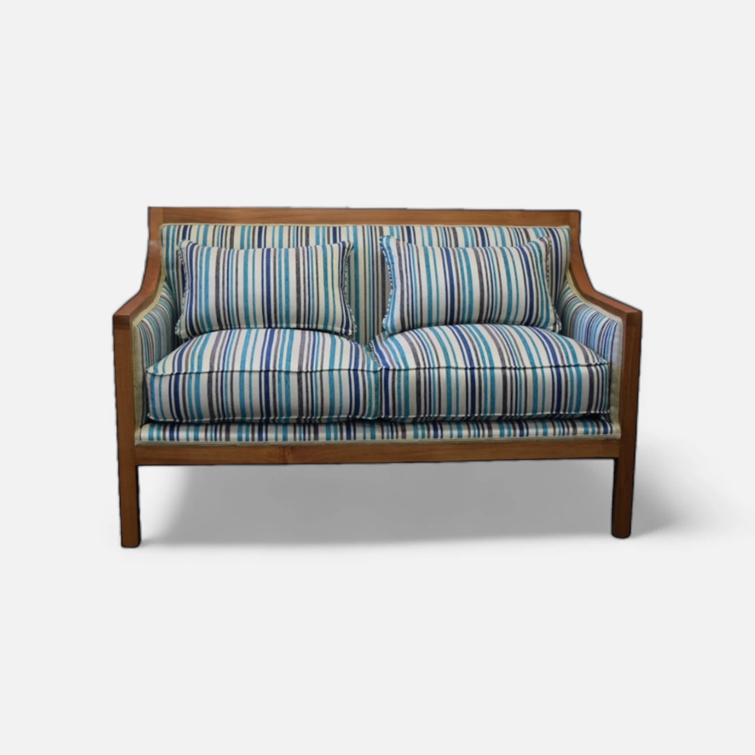 Sitial Marbella 2 Cuerpos - Tela Chenille Listado