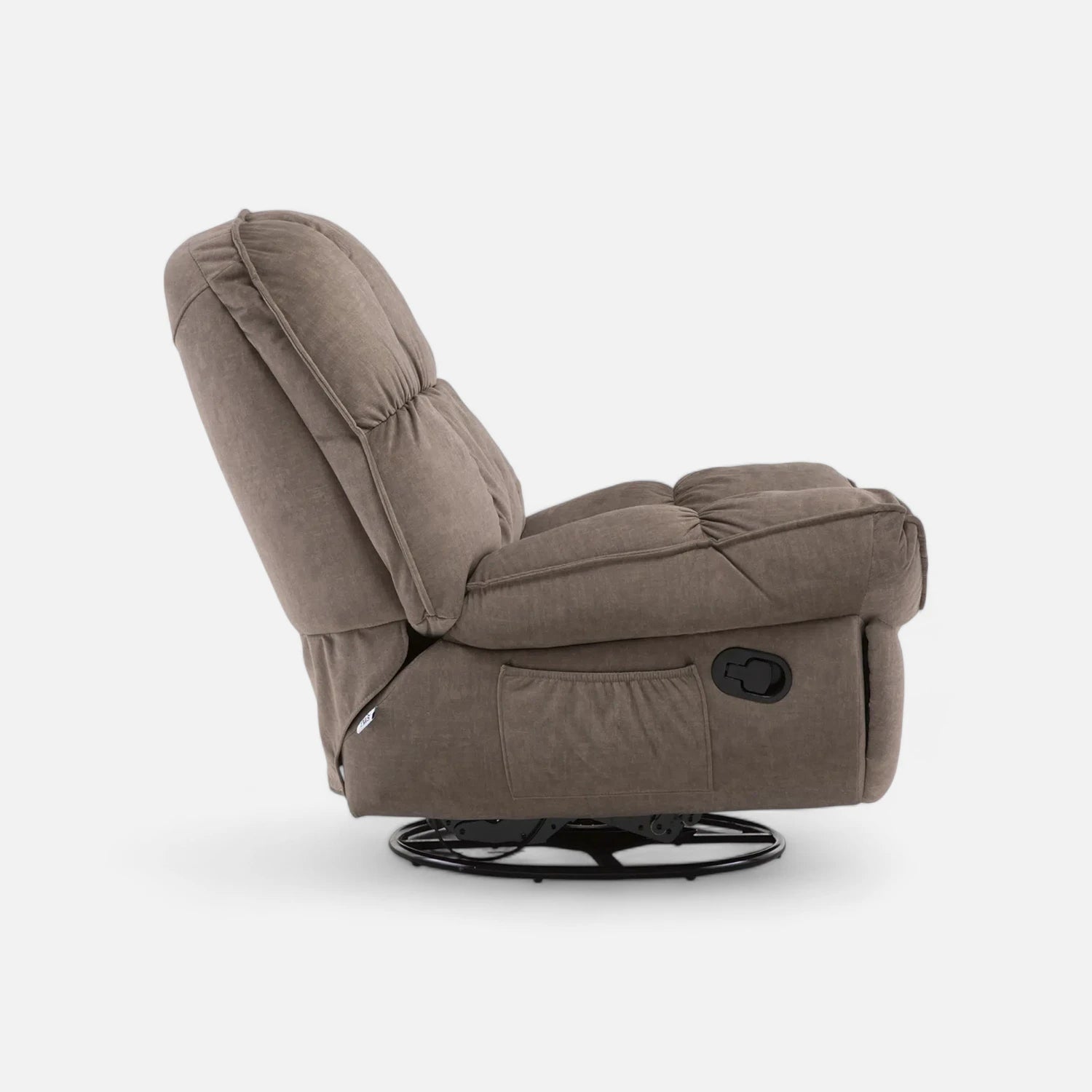 Sofá Bergere Giratorio - Modelo Orbital Café