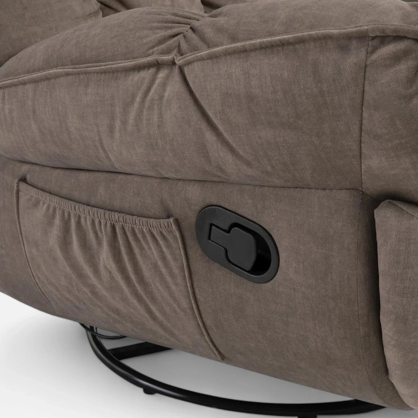 Sofá Bergere Giratorio - Modelo Orbital Café