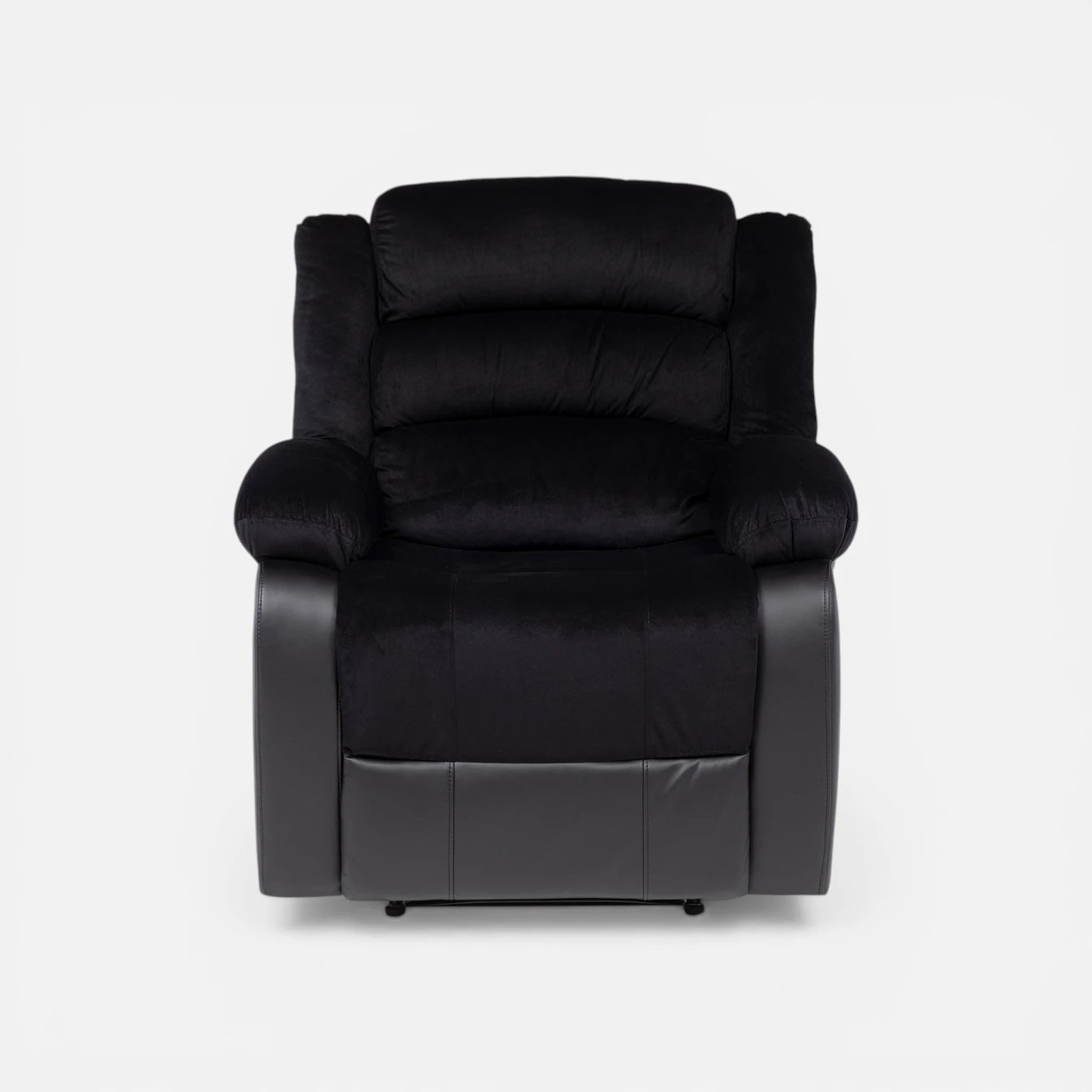 Sofá Bergere Marcus con Reclinación Manual - Negro
